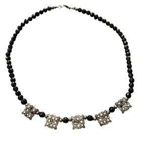 Vintage 18” Beaded Art Deco Style Necklace